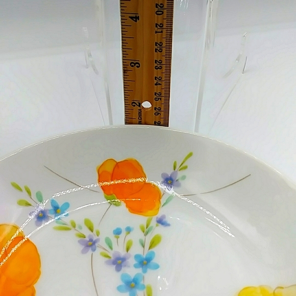 🌻HP! 4 Mikasa Dancing Flowers Soup Bowls. L1065 Disc pattern - Picture 6 of 6